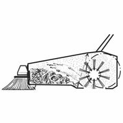 Kehrmaschine HS770 | 32 l | 77 cm | höhenverstellbar | Cleanfix