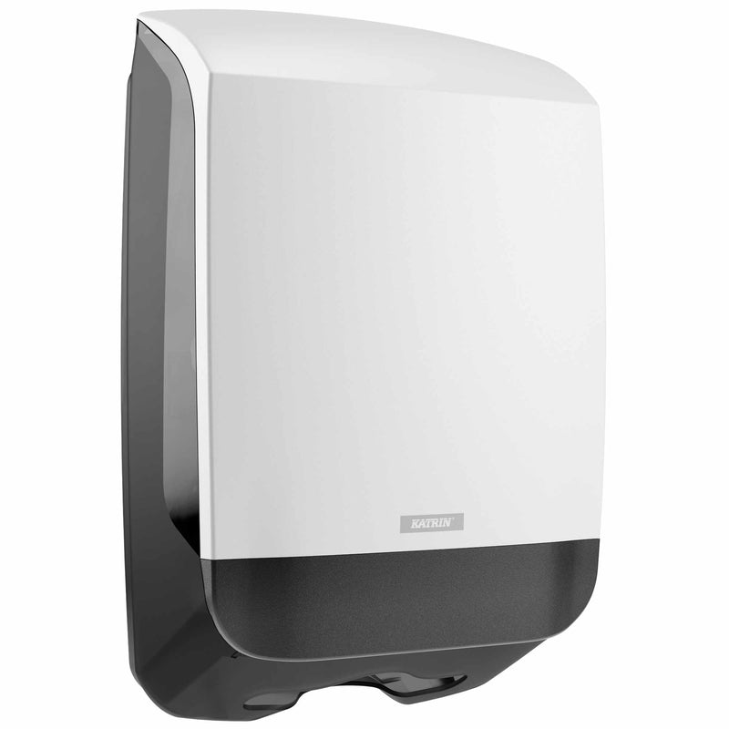 Falthandtuchspender M | ABS Kunststoff | frei befüllbar | Katrin 77410 / 77434