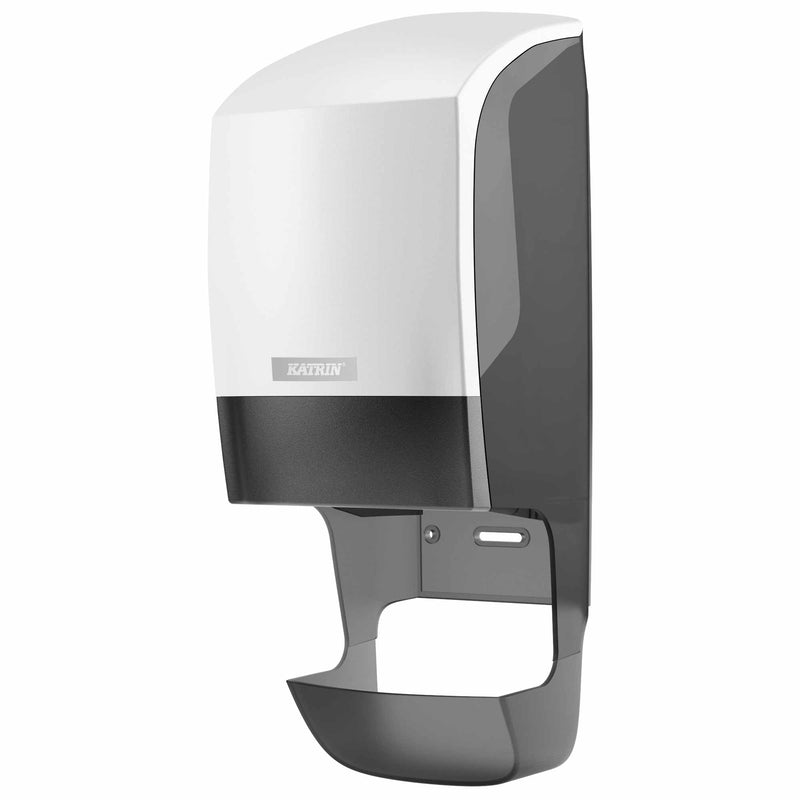 Toilettenpapierspender mit Hülsenfänger | für 2 Rollen | ABS Kunststoff | Katrin