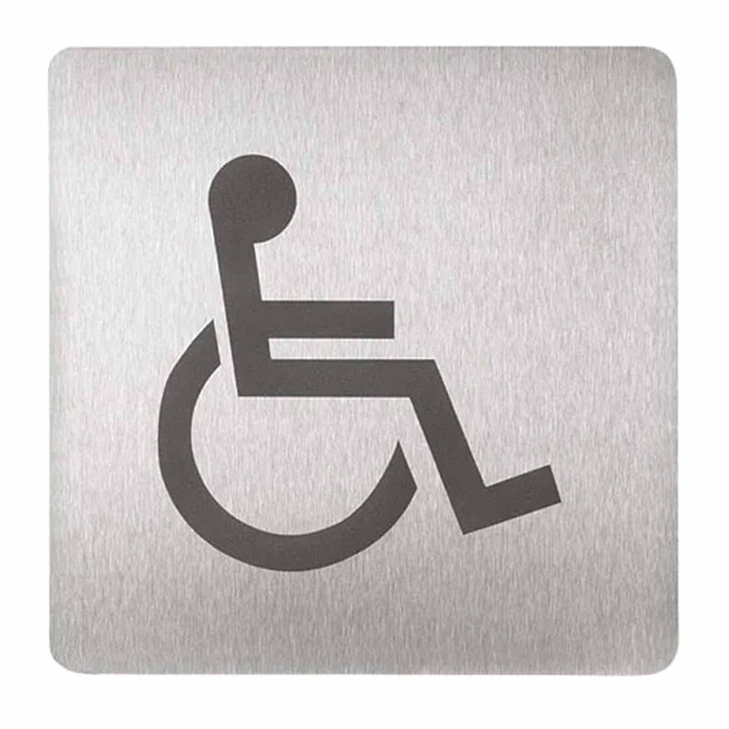 Piktogramme Edelstahl matt | 120 x 120 mm | selbstklebend