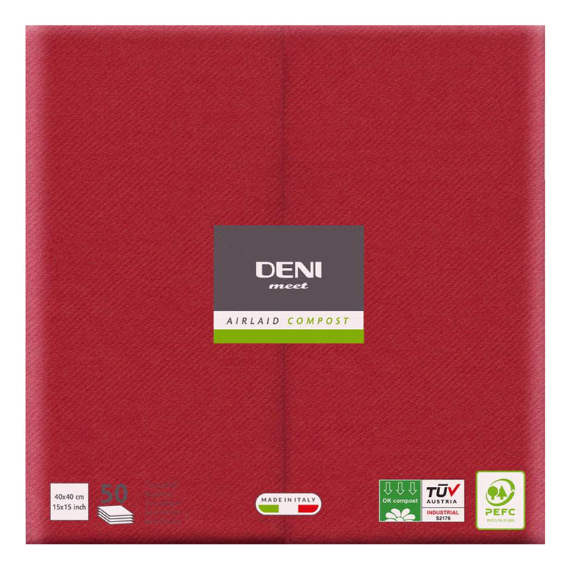 Airlaid Servietten DENI MEET | 1/8 Falz | 40 x 40 cm | PEFC zertifiziert