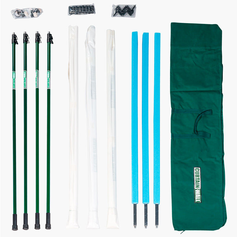 Curtain-Wall Staubschutzwand Starterkit | 4,5 x 4 m