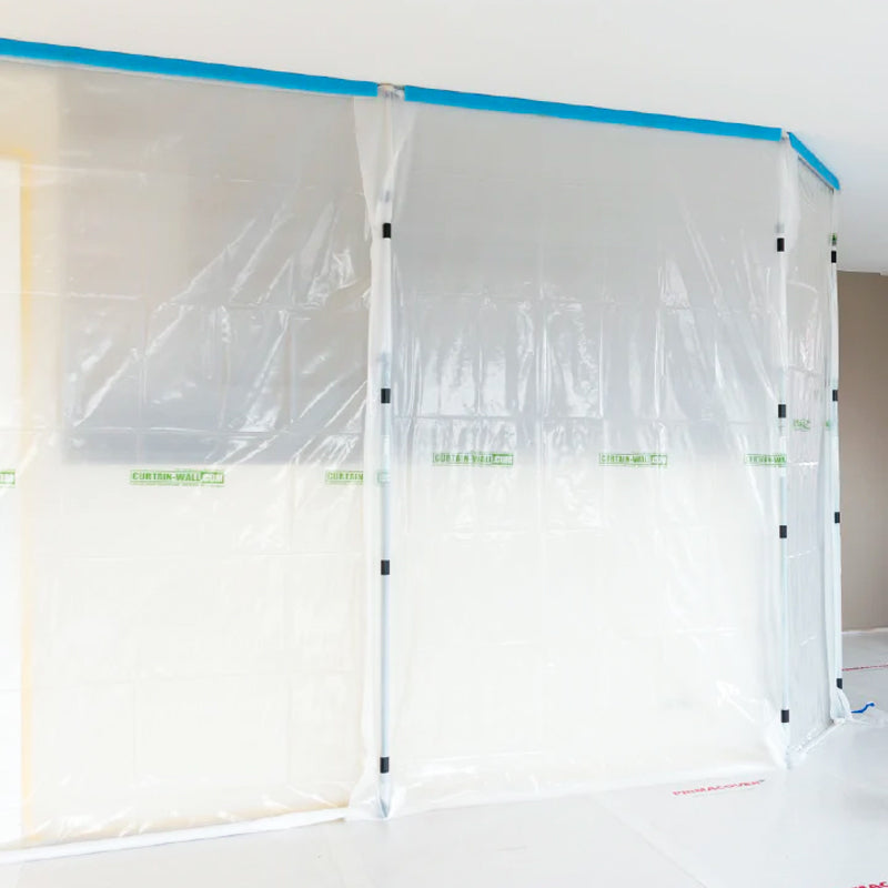 Curtain-Wall Staubschutzwand Masterkit | 14,4 x 4 m