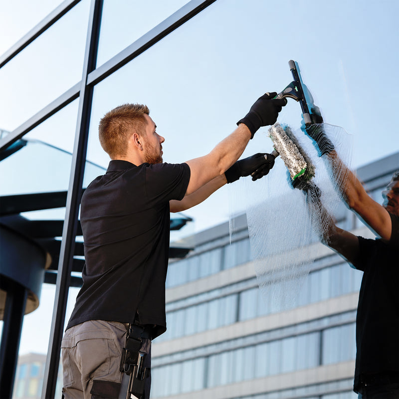 Unger Ninja Fenster-Glasreinigungsset 6in1 | Profi-Set mit Fensterwischer, Einwascher, Schaber & Zubehör | AKN14