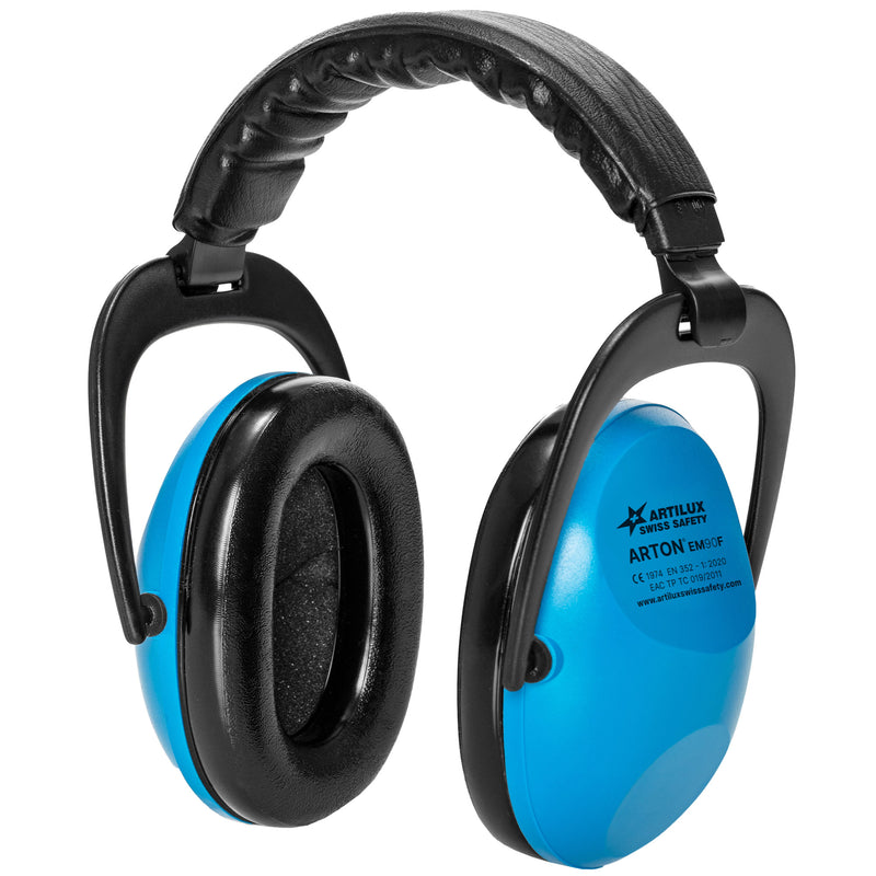 Kapselgehörschutz EM90F | SNR 24 | Kunststoff | klappbarer & gepolsterter Kopfbügel | Swiss Made | ARTILUX ARTON®
