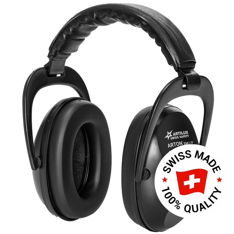 Kapselgehörschutz EM90F | SNR 24 | Kunststoff | klappbarer & gepolsterter Kopfbügel | Swiss Made | ARTILUX ARTON®
