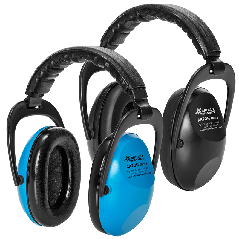Kapselgehörschutz EM90F | SNR 24 | Kunststoff | klappbarer & gepolsterter Kopfbügel | Swiss Made | ARTILUX ARTON®