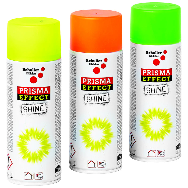 Acryllackspraydosen Prisma Effect Neon | 400 ml | reflektierende Leuchtkraft | Sichtbarkeit 150 m | Schuller Eh`klar