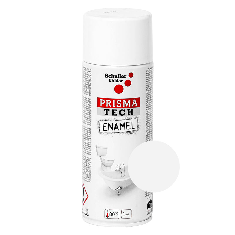Emailspraydosen Prisma Tech Enamel | weiss | 400 ml | 80°C | Schuller Eh`klar