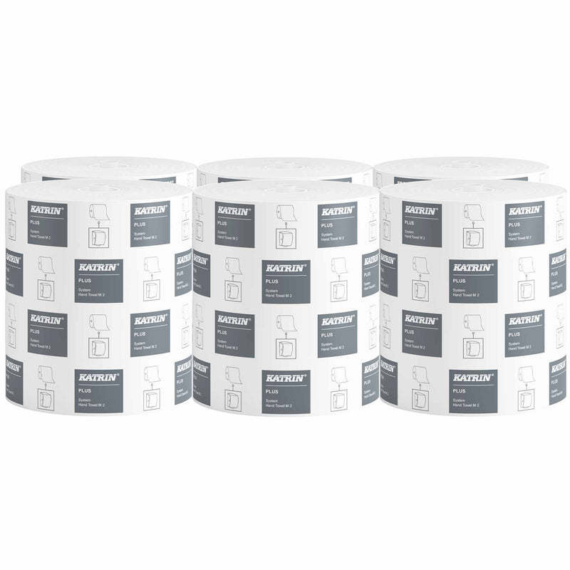 Handtuchrollen | 180 m x 20,9 cm | 2-lagig | 100% Zellstoff | Katrin System M2