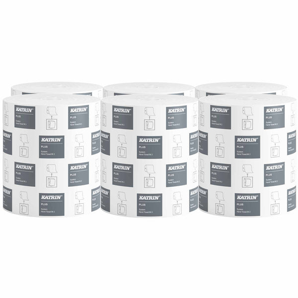Handtuchrollen | 180 m x 20,9 cm | 2-lagig | 100% Zellstoff | Katrin 94950 Plus System M