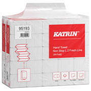Papierhandtücher W-Falz | 2-lagig | 32 × 20,3 cm | Katrin Non Stop L2 Fresh Line