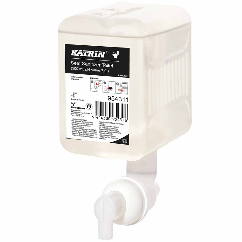 Toilettensitzreiniger antibakteriell | 500 ml | Reinigungsschaum | Katrin