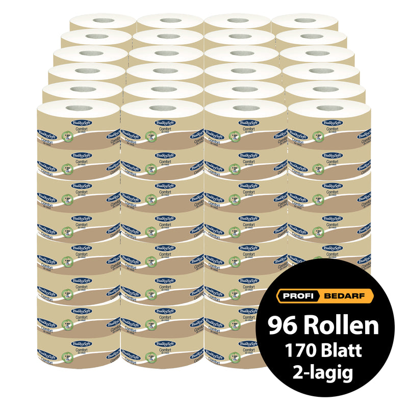 Toilettenpapier Comfort Recycling | 2-lagig | de-inked | 170 Blatt | BulkySoft®