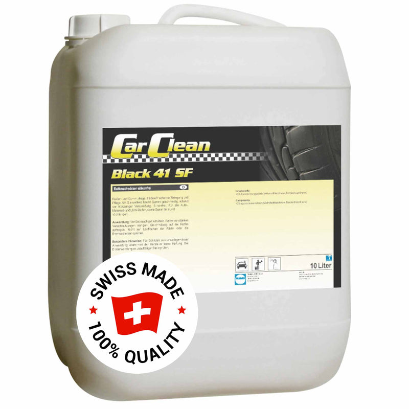 CARCLEAN Black Reifen- & Gummipflege | silikonfrei | Reifenschwärzer | Pramol