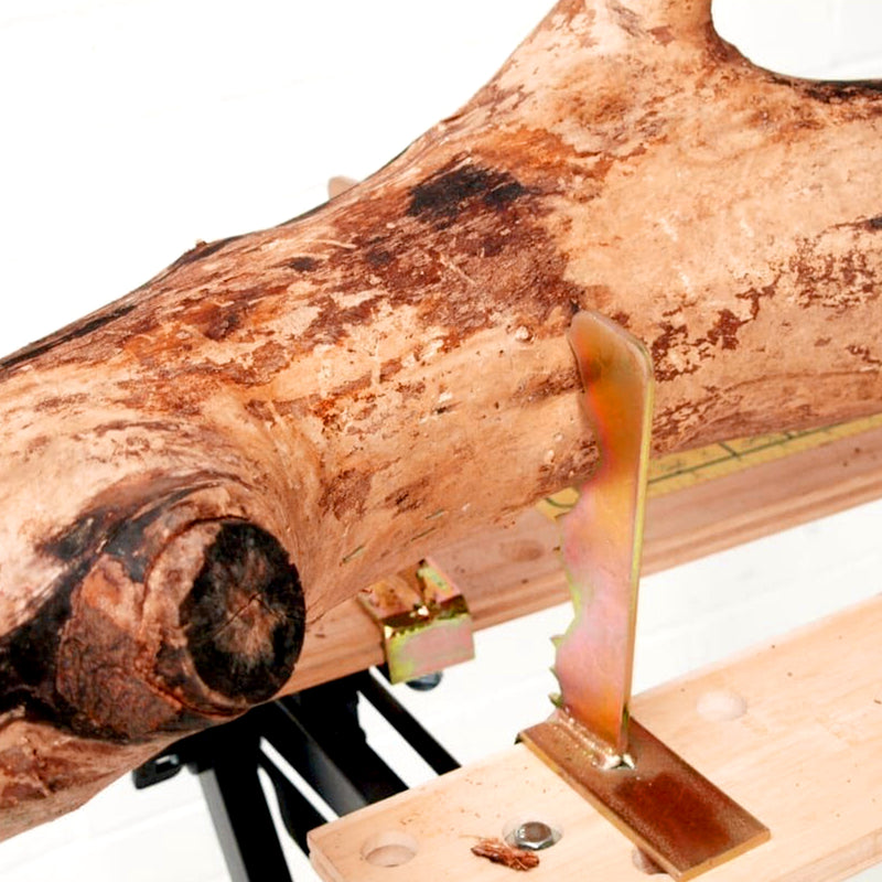 Holzklammern Werkbank | 4er-Set | bis 150 mm | für Motorsägenarbeiten | Forest Master BJL25