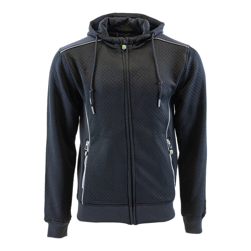 Bormio Anea, schwarzer Hoodie, Frontansicht