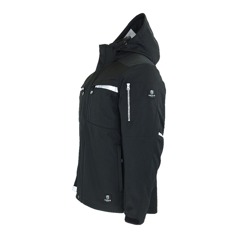 Bormio Spirit Birger, Schwarz/Silber, seitliche Ansicht