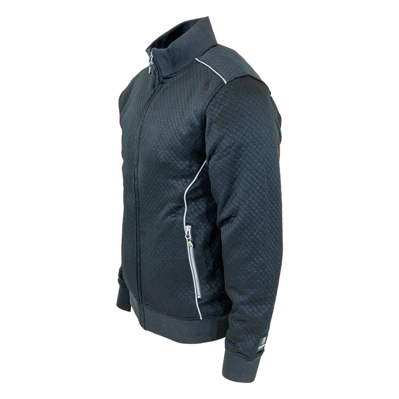 Bormio Spirit Elva, Sweatjacke Schwarz, seitliche Ansicht