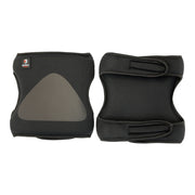 Bormio Safety Hobuck, schwarze Knieschoner, Vorder- und Rückseite