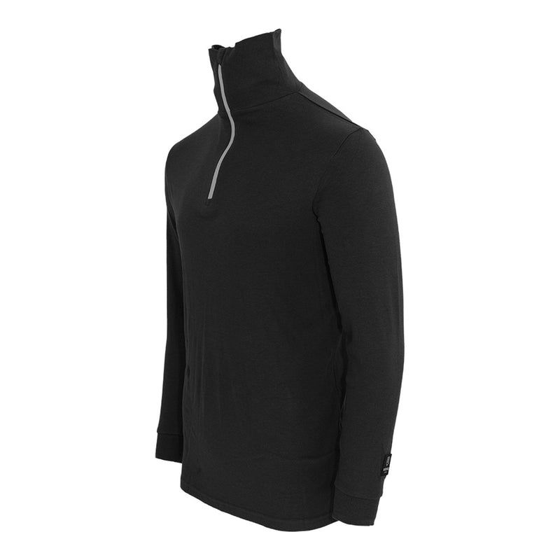 Bormio Spirit Kimm, Rollkragenshirt Schwarz, seitliche Vorderansicht