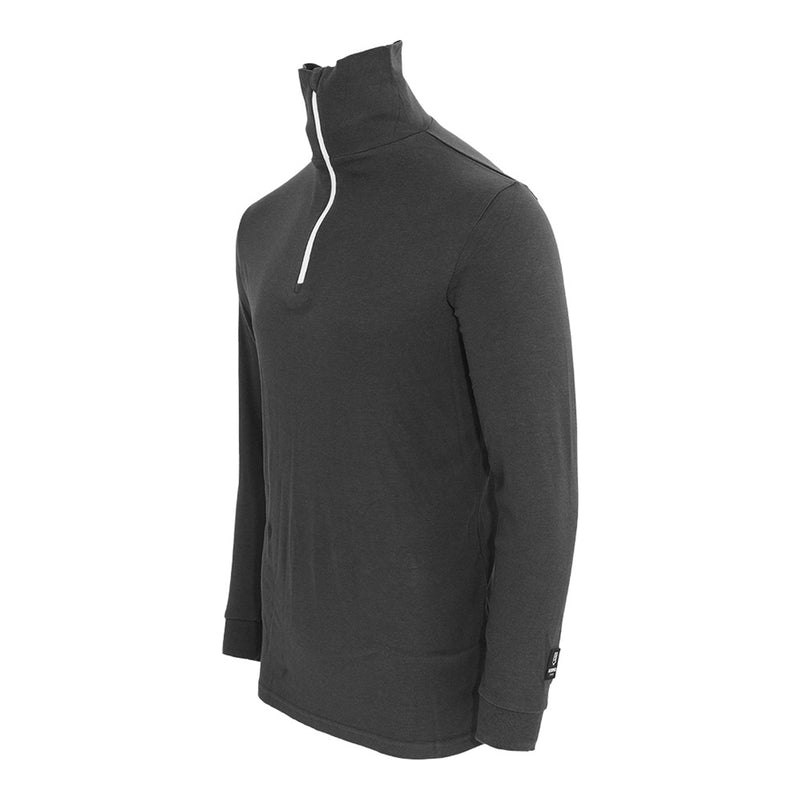 Bormio Spirit Kimm, Rollkragenshirt Dunkelgrau, seitliche Vorderansicht