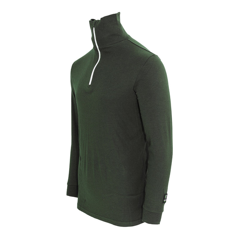 Bormio Spirit Kimm, Rollkragenshirt Dunkelgrün, seitliche Vorderansicht