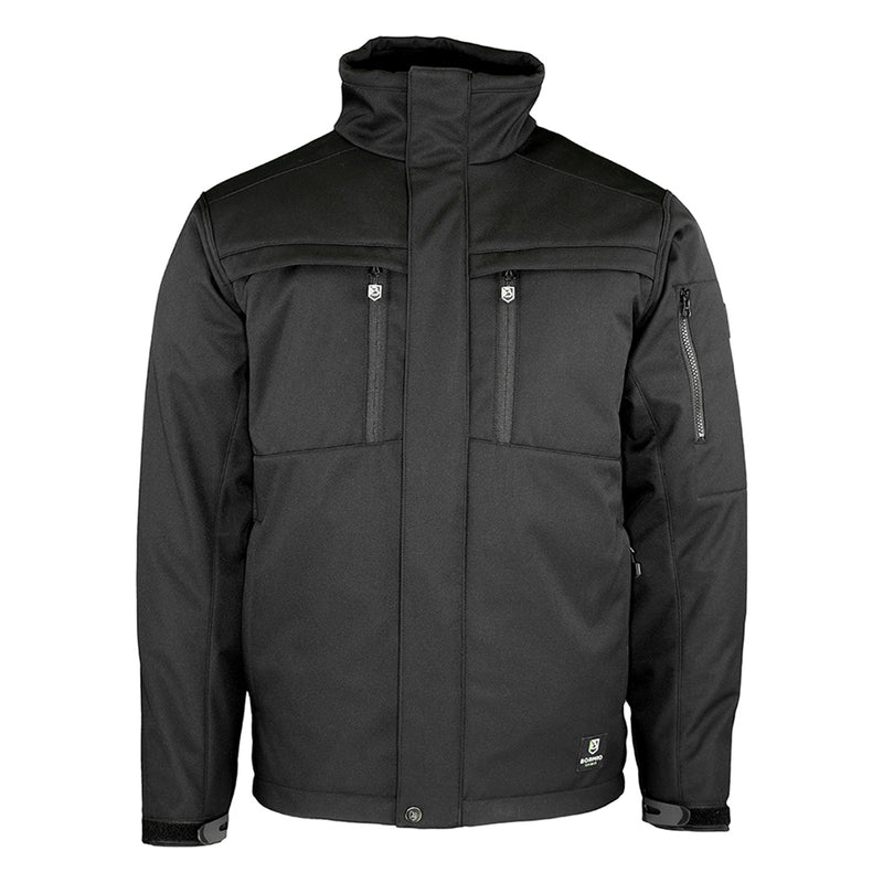 Bormio Spirit Laris, Softshelljacke Schwarz, Front