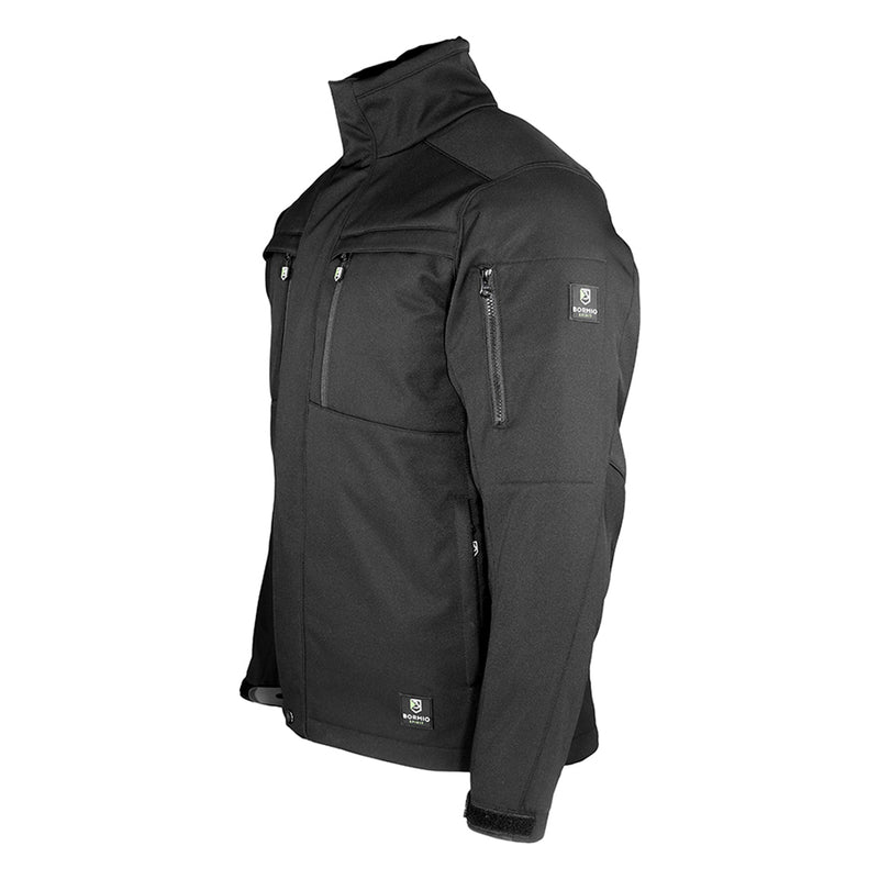 Bormio Spirit Laris, Softshelljacke Schwarz, seitliche Ansicht