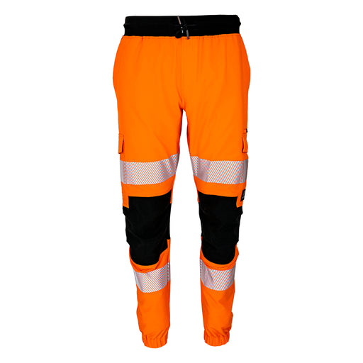 Bormio Safety Moleson, Warnschutz-Jogginghose Orange/Schwarz, Front