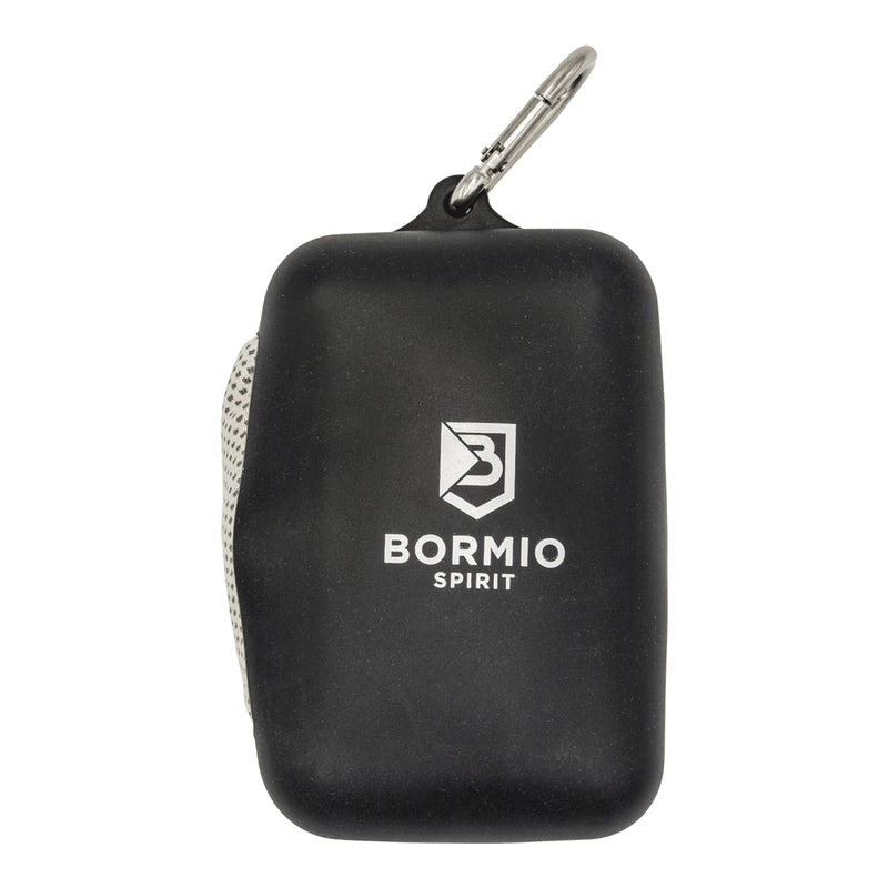 Bormio Spirit Ragni, Silikonbeutel mit Karabiner, Vorderseite