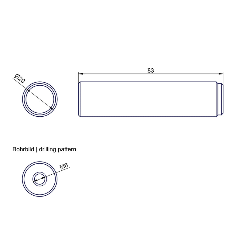 Türstopper | Wandmontage | robuster Dämpfer | Edelstahl mit Feinstruktur | PROOX 590