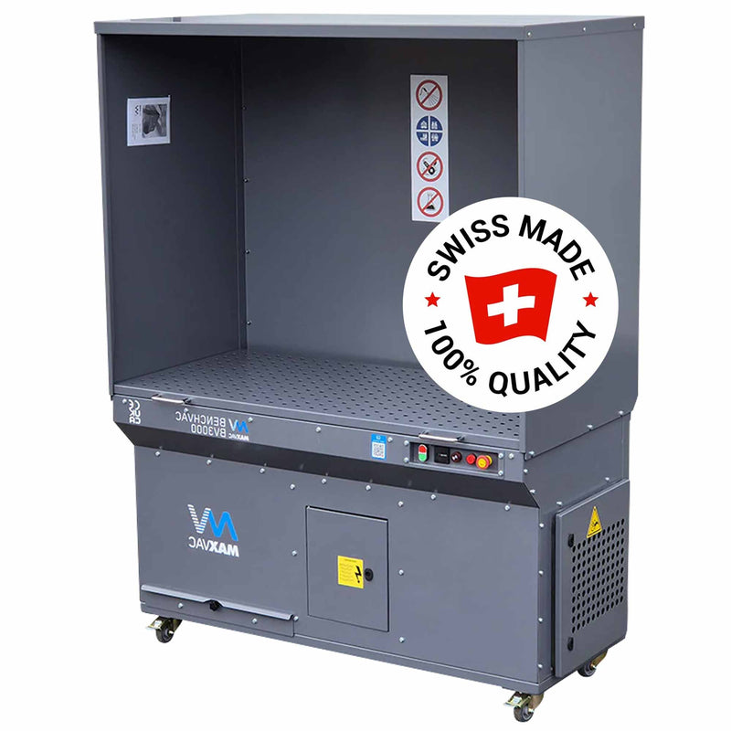 Absaugtisch Benchvac BV3000 | 700 l/min | 1200 m3/h | HEPA H13 | 1,1 kW | Maxvac