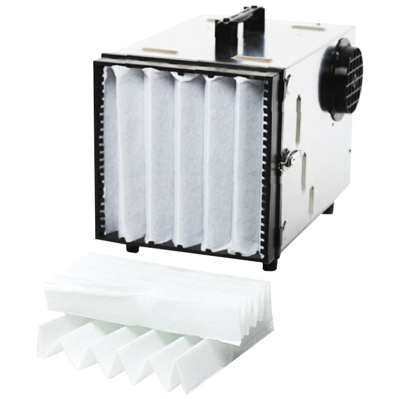 Bau-Luftreiniger DC AirCube 500 | 500 m³/h | HEPA H13 | inkl. Schlauch | Dustcontrol