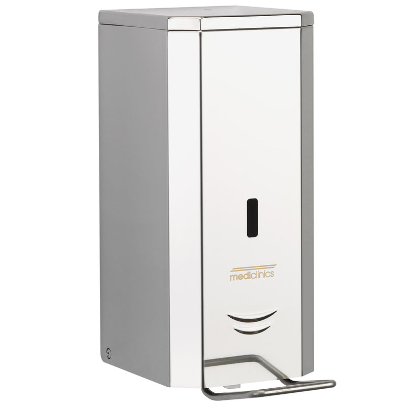 Schaumseifenspender Edelstahl | 1500 ml | mit Armhebel | Mediclinics DJFP035