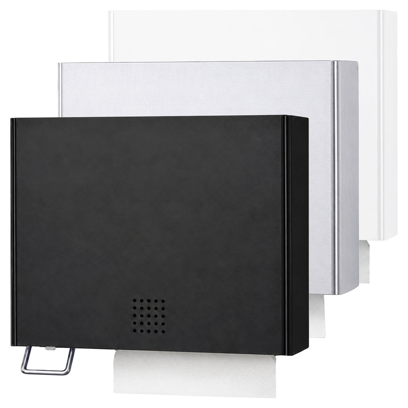 Papierhandtuch- & Desinfektionsmittelspender | Edelstahl mit Feinstruktur | 550 Blatt | 1,5 Liter | PROOX 120-DE