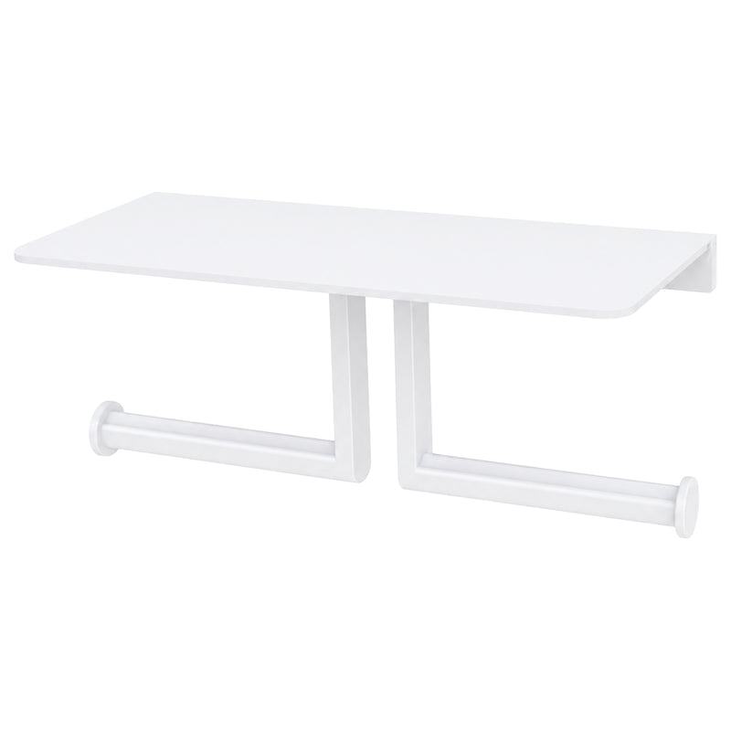 WC-Rollenhalter mit Ablage | Doppelt | Edelstahl mit Feinstruktur | PROOX 388