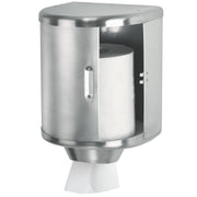 Rollenhandtuchspender Edelstahl | mit Schiebetür | Mediclinics DT0303