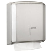 Papierhandtuchspender Edelstahl | 600 Blatt | C / Z Falz | Mediclinics DT2106