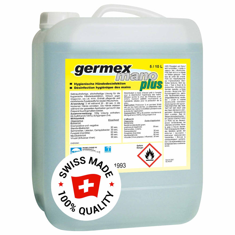 Germex Mano Plus Händedesinfektionsmittel | mit Hautschutz | Pramol