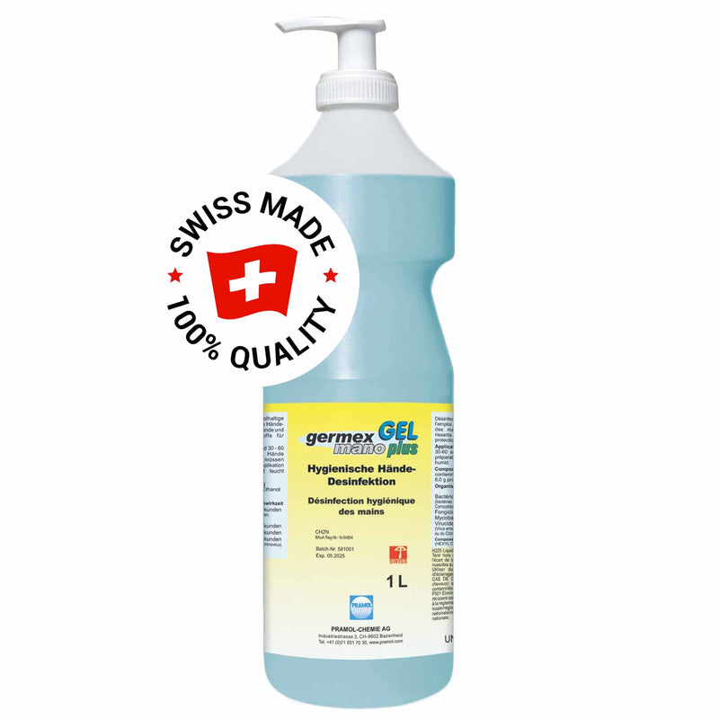 Germex Mano Plus Händedesinfektionsgel | mit Hautschutz | Pramol