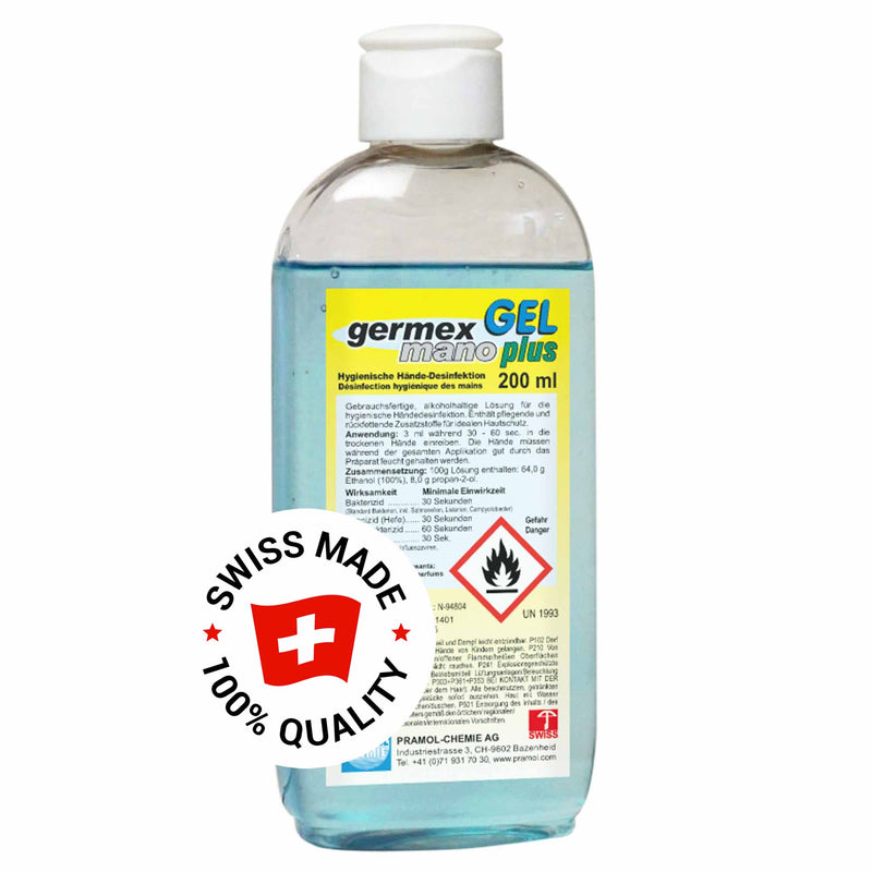 Germex Mano Plus Händedesinfektionsgel | mit Hautschutz | Pramol