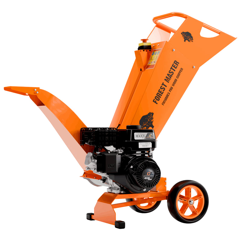 Holzhäcksler Benzin 18 PS | Mulchfunktion | Elektrostart | max. 125 mm Aststärke | Direktantrieb | Forest Master FM18DDES