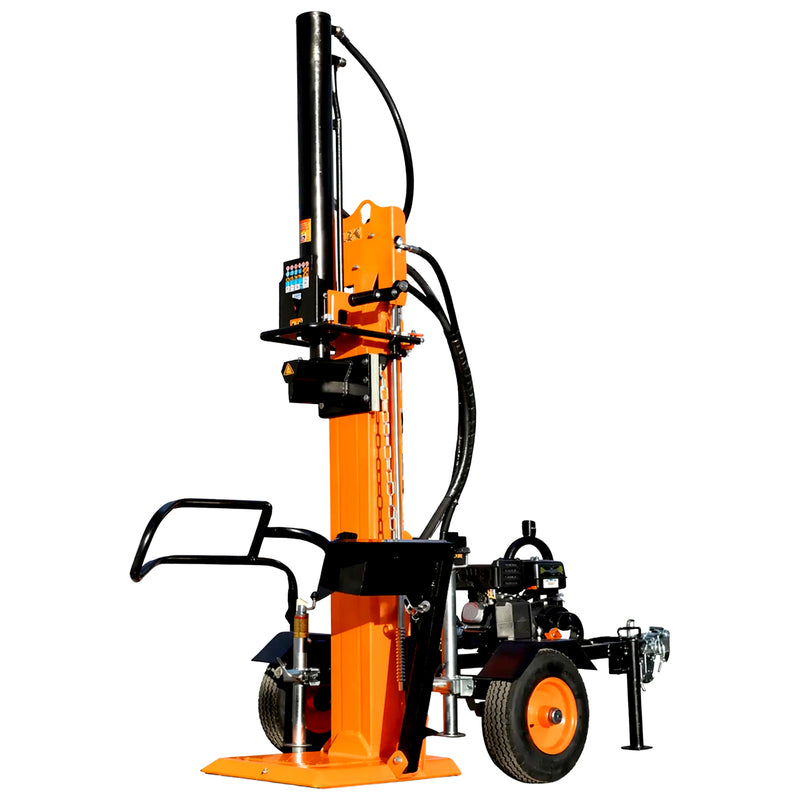Benzin-Holzspalter 22 Tonnen | 1,1 m Stammlänge | 2-Gang | integrierter Stammheber | Trailer-Variante | Forest Master FM22VPT