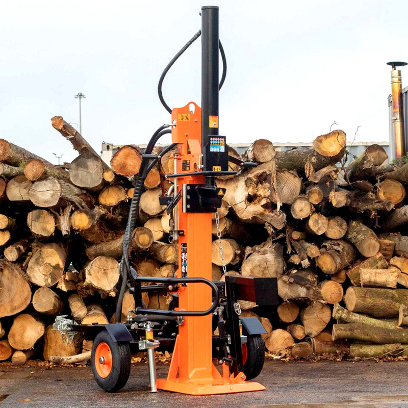 Benzin-Holzspalter 22 Tonnen | 1,1 m Stammlänge | 2-Gang | integrierter Stammheber | Trailer-Variante | Forest Master FM22VPT