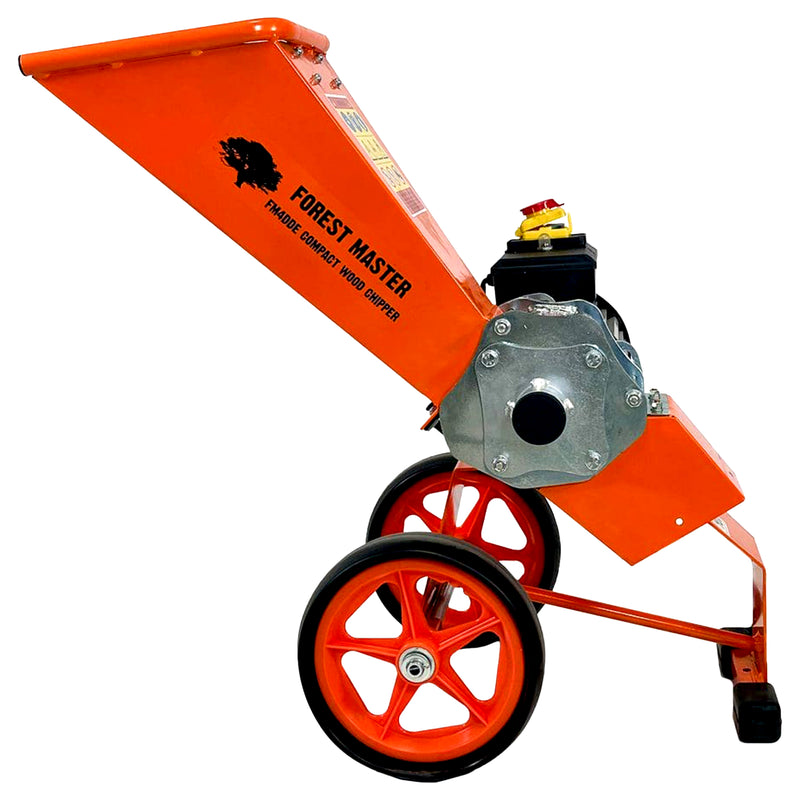 Gartenhäcksler Elektro 4 PS mit Mulchfunktion | bis 50 mm Aststärke | 3-in-1 Häcksler Mulcher | Direktantrieb | Forest Master FM4DDE-MUL