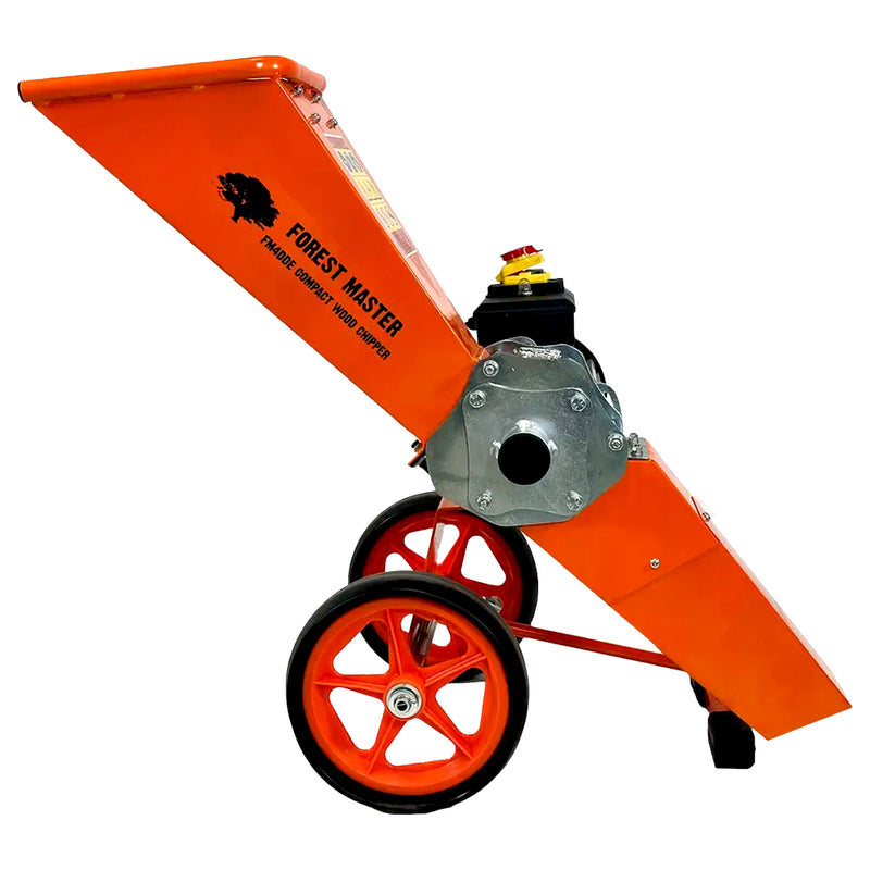 Gartenhäcksler Elektro 4 PS mit Mulchfunktion | bis 50 mm Aststärke | 3-in-1 Häcksler Mulcher | Direktantrieb | Forest Master FM4DDE-MUL