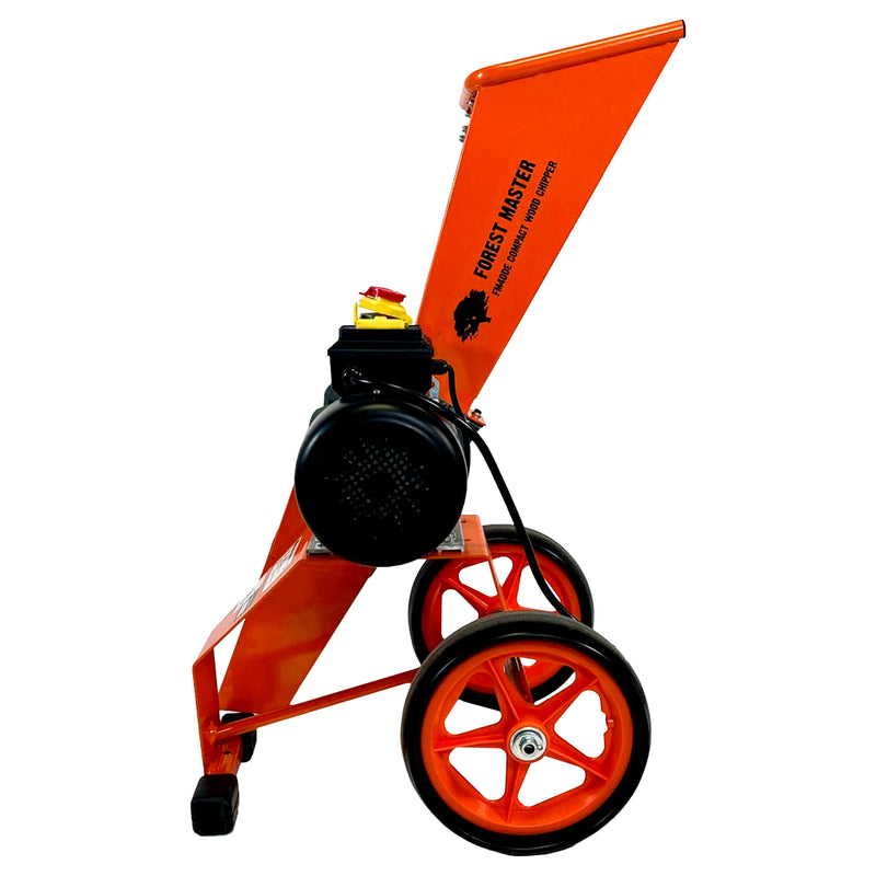 Gartenhäcksler Elektro 4 PS mit Mulchfunktion | bis 50 mm Aststärke | 3-in-1 Häcksler Mulcher | Direktantrieb | Forest Master FM4DDE-MUL