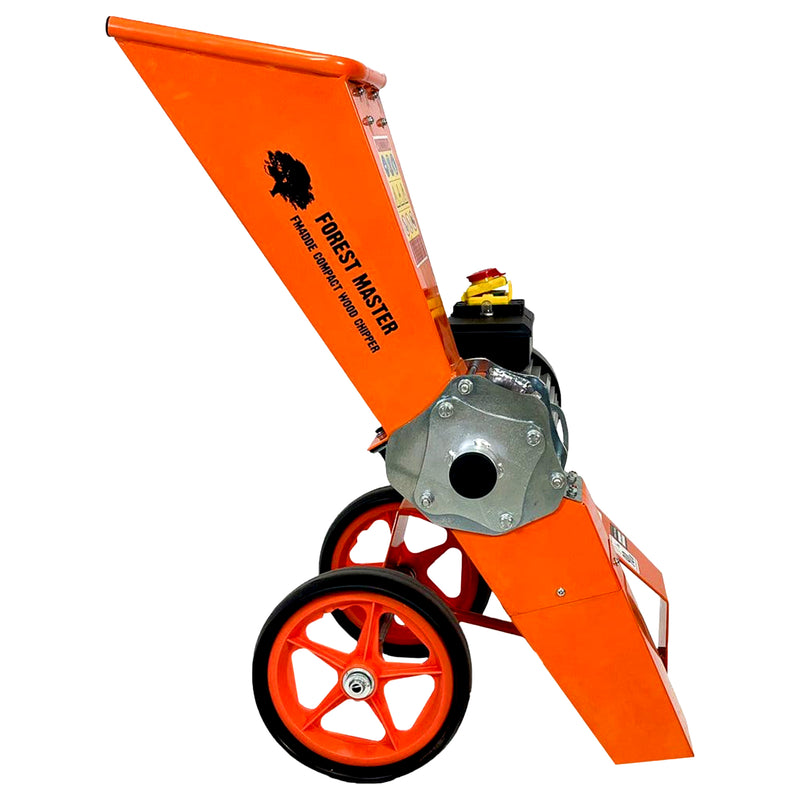 Gartenhäcksler Elektro 4 PS mit Mulchfunktion | bis 50 mm Aststärke | 3-in-1 Häcksler Mulcher | Direktantrieb | Forest Master FM4DDE-MUL