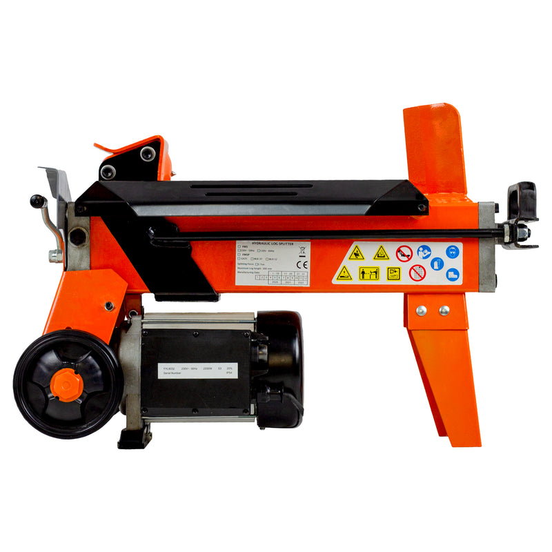 Elektro-Holzspalter 5 Tonnen | 2200 W | 300 mm | inkl. Werkbank & Schutzvorrichtung | Forest Master FM5D-TC